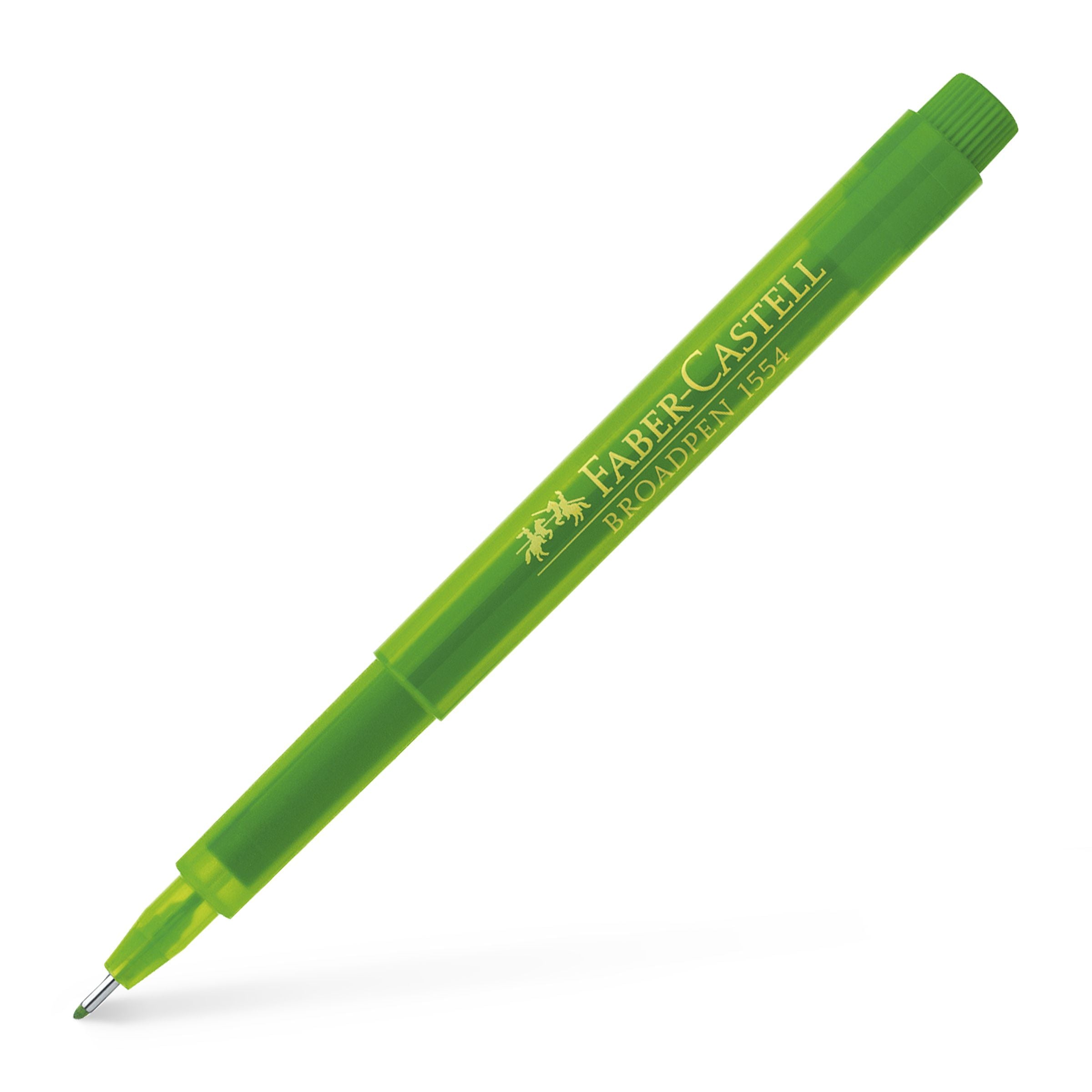 LINER 0.8MM VERDE BROADPEN 1554 FABER-CASTELL LINER 0.8MM VERDE BROADPEN 1554 FABER-CASTELL
